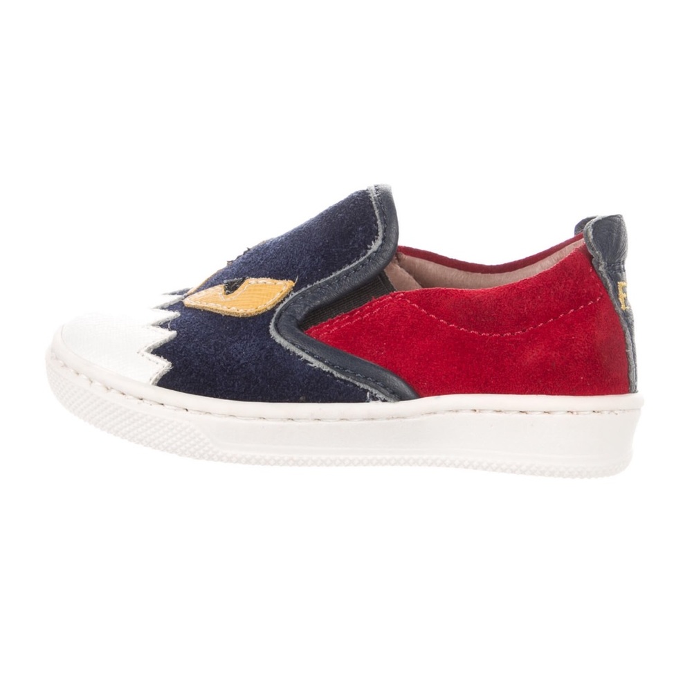 Authentic fendi velvet monster slip on(BABY BOY)